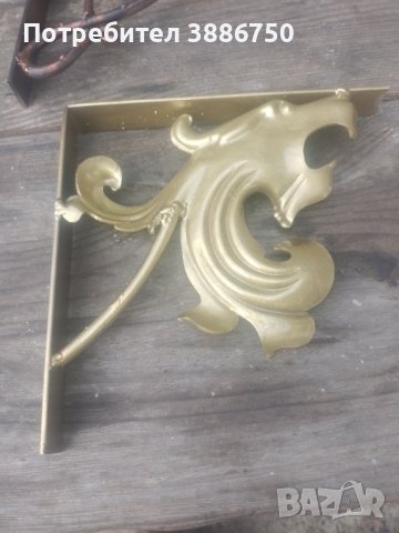 Конзоли , рафтодържачи стойки и ъгли за рафтове и етажерки от ковано желязо, снимка 5 - Други - 43896788