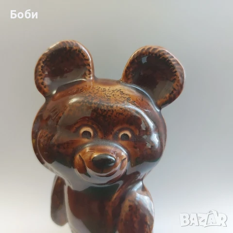 Порцеланова Фигура Миша 15см Олимпиада Москва 1980, снимка 2 - Колекции - 50914008