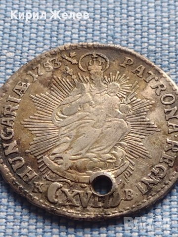 Сребърна монета 17 кройцера Мария Терезия Кремниц Унгария 14939, снимка 9 - Нумизматика и бонистика - 42983735