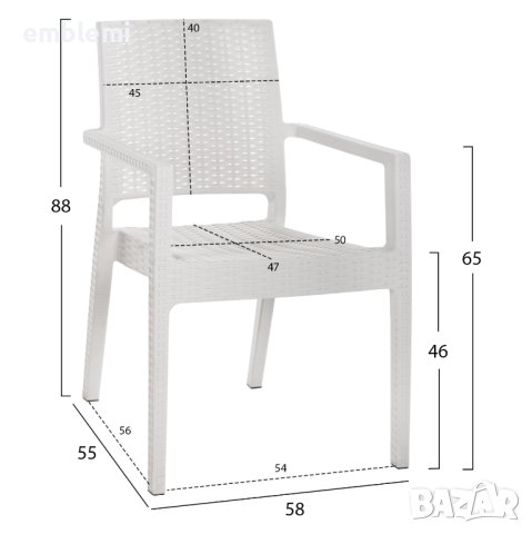 Стол градински трапезен KAGANU HM5134, снимка 4 - Столове - 43865891
