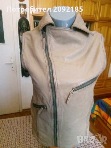 Кожен елек, снимка 2 - Елеци - 28190825