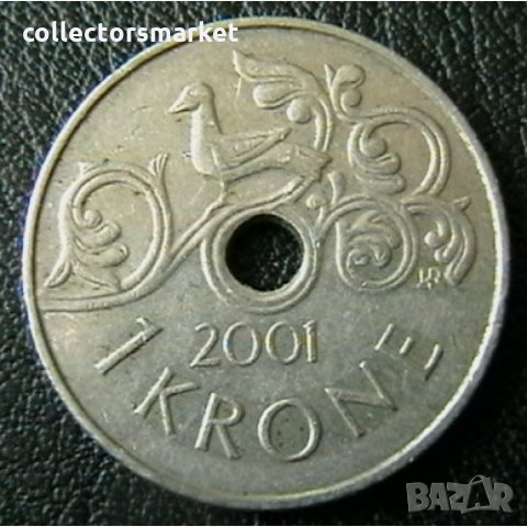 1 крона 2001, Норвегия
