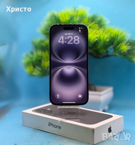 ГАРАНЦИОНЕН!!! Apple iPhone 16, 128GB, 5G, Black 