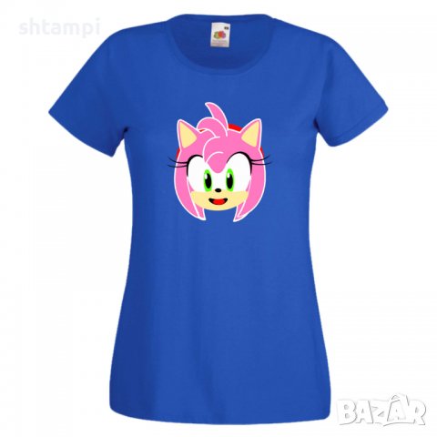 Дамска тениска SONIC AMY Игра,Изненада,Подарък,Празник,Повод, снимка 7 - Тениски - 37243713
