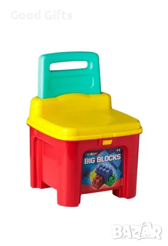 2в1 Детско столче с Конструктор с големи части , снимка 4 - Конструктори - 47572685
