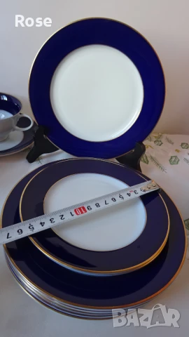 Винтидж порцелан Rosenthal Classic Rose Cobalt Blue 1974-1982, снимка 10 - Сервизи - 51416830