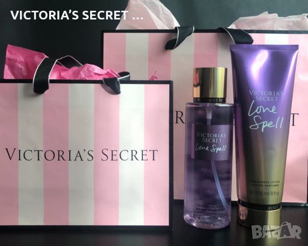 Victoria’s Secret Love Spell подаръчен комплект, парфюмен спрей и лосион за тяло, снимка 1 - Подаръци за жени - 35118294