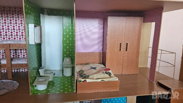 Къща за кукли Барби, ръчно изработена, снимка 13 - Кукли - 50799639