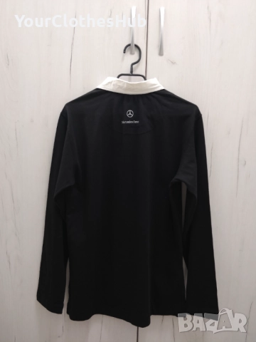 НОВА Mercedes-Benz S size Мъжка блуза с дълъг ръкав и яка, снимка 8 - Блузи с дълъг ръкав и пуловери - 52928366