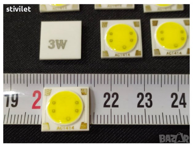 LED COB Керамична основа чип крушка 3W - AC220V Студено бяло. Ново, снимка 5 - Крушки - 37345019