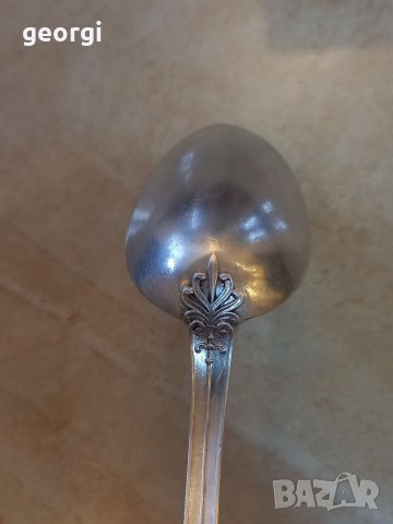 Голяма сребърна лъжица, снимка 9 - Антикварни и старинни предмети - 39250212