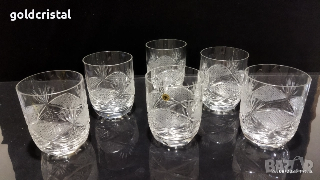 Кристални чаши, снимка 2 - Антикварни и старинни предмети - 35529969