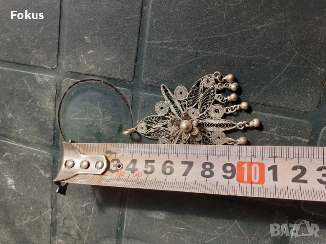 Красив накит висулка филигран, снимка 2 - Антикварни и старинни предмети - 53281158