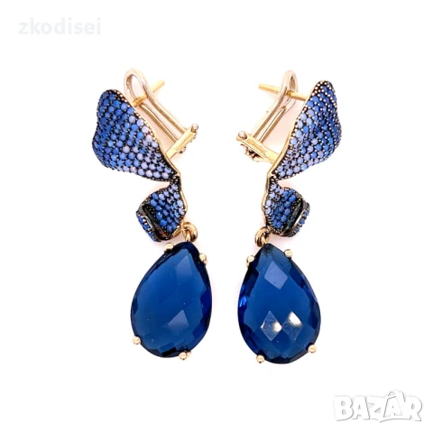 Златни обеци 8,71гр. 14кр. проба:585 модел:32225-2, снимка 2 - Обеци - 50713754