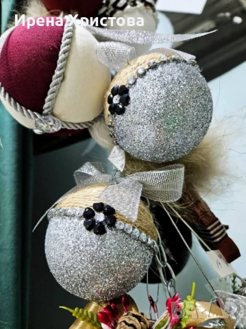 Ръчно изработени Коледни играчки, снимка 12 - Декорация за дома - 52685285