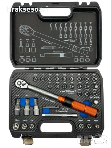 Немски Динамометричен ключ комплект в куфар 1/4" 5-25Nm 32ч