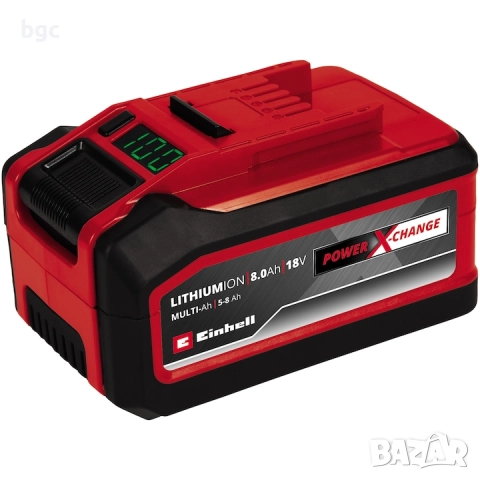 Батерия Einhell Power X-Change Plus 4511600, 18 V, 5-8 Ah, Li-Ion, Multi-Ah - 24 Месеца гаранция