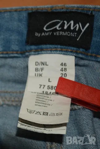 Есенни  дамски дънки светлосини унисекс на по-светли нюанси., снимка 4 - Дънки - 43482294