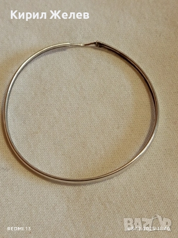 Дамска сребърна обеца 52364, снимка 2 - Обеци - 52687572