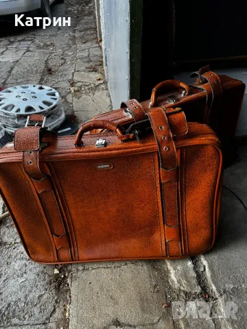 Кожен куфар ретро Airline, снимка 4 - Антикварни и старинни предмети - 48009677