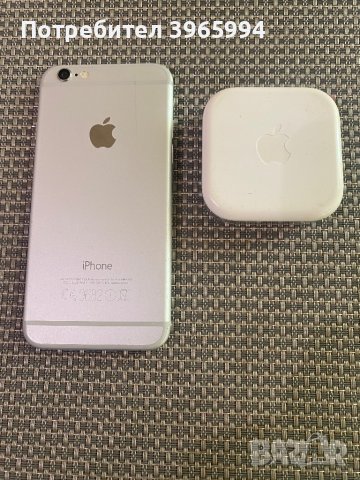 Iphone 6 silver 87 % батерия+ ipods apple слушалки, снимка 2 - Apple iPhone - 44064235