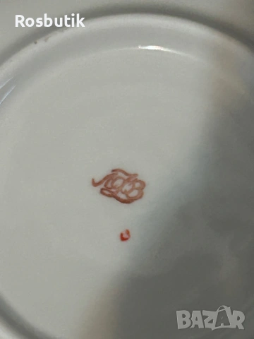 4 броя Старинни порцеланови съветски чинии ЛФЗ , снимка 3 - Антикварни и старинни предмети - 53455370