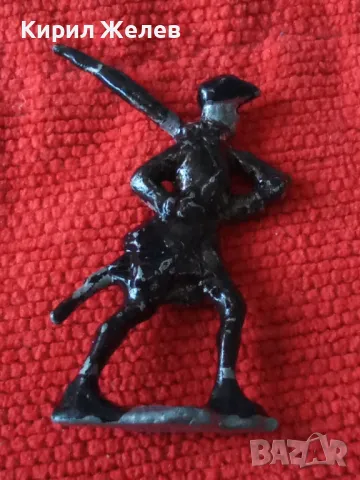 Стара ОЛОВНА ФИГУРКА ДЕТСКА ИГРАЧКА ОЛОВЕН ВОЙНИК РЪЧНО ОЦВЕТЕН За КОЛЕКЦИЯ ПОДАРЪК ВОЙНИЧЕ 40835, снимка 7 - Колекции - 46960905