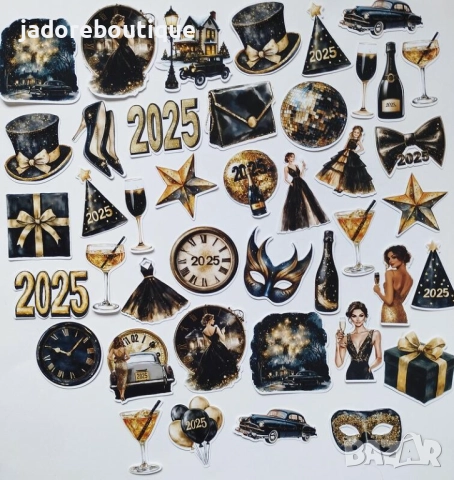 Стикери за скрапбук Зимни/ Коледни теми различни видове, снимка 2 - Други - 47651800