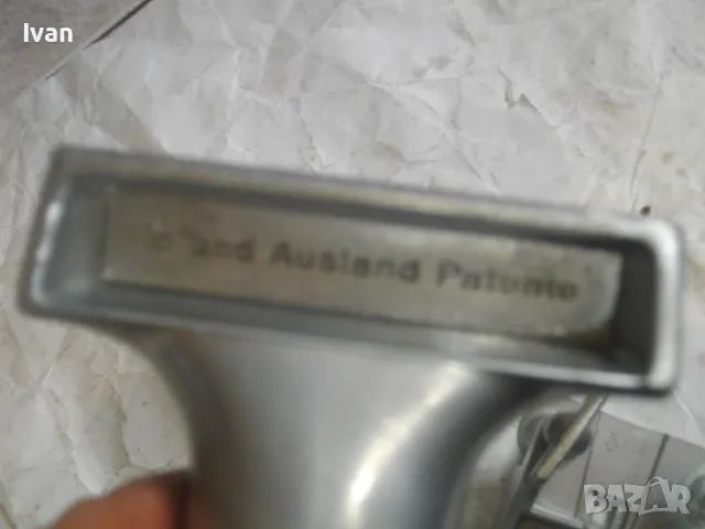 Швейцарско Алуминиево Дърводелско МЕНГЕМЕ Захват 21,5 см Почти Ново ZYLIZZ SWISS MADЕ със стойка, снимка 8 - Менгемета - 47364982