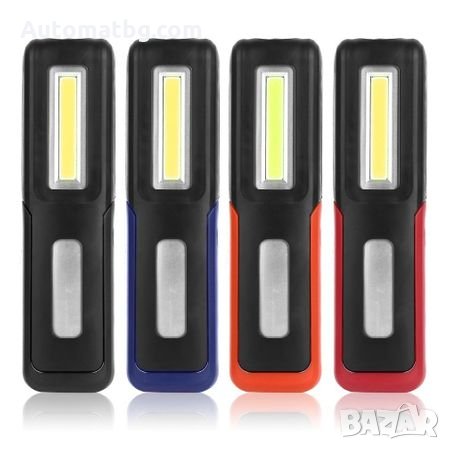 Работна лампа с фенер LED Диодна  COB ESEN99, Акумулаторна, USB , снимка 2 - Аксесоари и консумативи - 26729493
