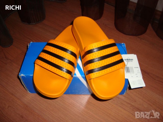 Adidas Originals – чехли/джапанки оранжеви, снимка 7 - Чехли - 36870232