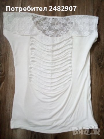 Ефектна дамска блуза, снимка 2 - Тениски - 39570907