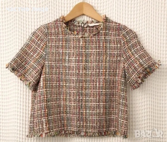 Уникална дамска букле блузка ZARA