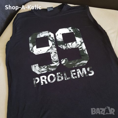 Original Urban Classics  99 PROBLEMS Hip Hop Jay-Z Rap Open Edge Sleeveless Tee, снимка 1 - Тениски - 38566227