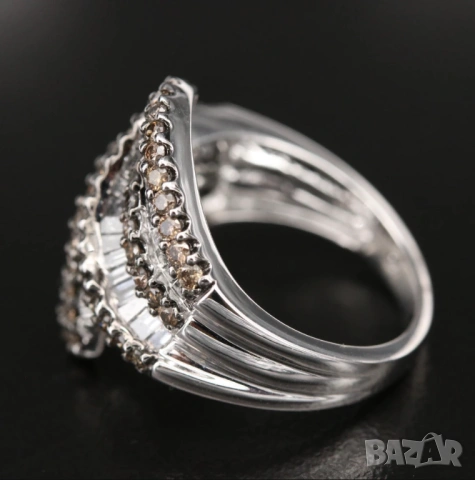 Нов Златен Пръстен с 2.08кт Естествени Диаманти, снимка 5 - Пръстени - 53353047