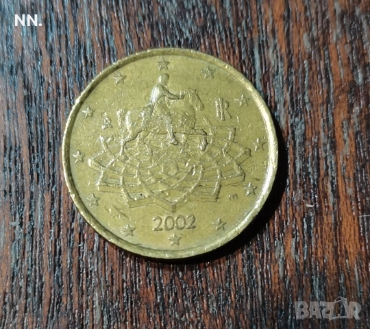 Монета 50 Евро цента - Марк Аврелий 2002г , снимка 2 - Нумизматика и бонистика - 52997761