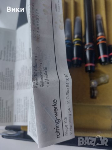 Рапидограф ROTRING, снимка 9 - Ученически пособия, канцеларски материали - 36919027