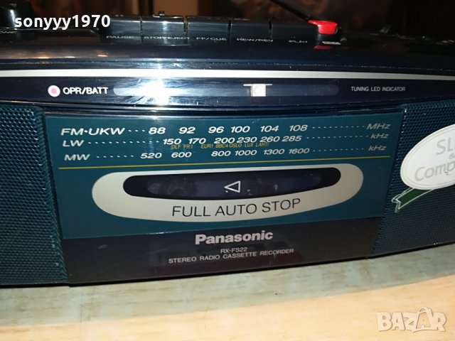 panasonic внос germany 0206210913, снимка 3 - Радиокасетофони, транзистори - 33076267