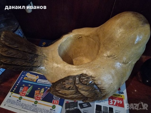 КАШПА /саксия/птичка/41Х25Х25, снимка 7 - Статуетки - 17774921