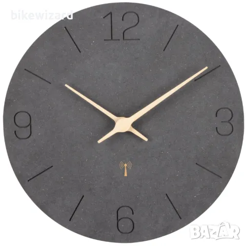 ACCSHINE Стенен часовник от дърво с радиосверяване и безшумен механизъм НОВ