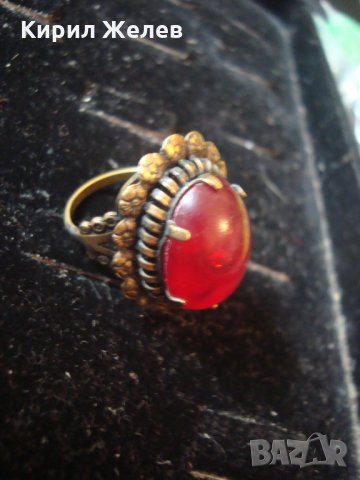 СТАРИНЕН БРОНЗОВ ФЛОРАЛЕН ПРЪСТЕН МНОГО КРАСИВА РЪЧНА МАЙСТОРСКА ИЗРАБОТКА 19854, снимка 9 - Антикварни и старинни предмети - 33050301