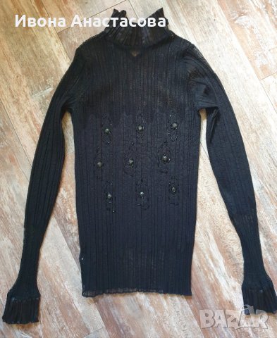 ИНТЕРЕСНА ВЕЧЕРНА БЛУЗА, снимка 4 - Блузи с дълъг ръкав и пуловери - 38338582