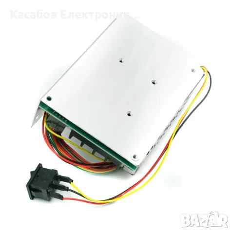 DC PWM Регулатор на напрежение, регулатор на оборотите и посоката за електромотор 10-50V 40A, прав т, снимка 4 - Друга електроника - 48948836