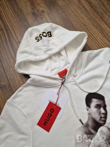 Мъжки суитчър HUGO BOSS & MOHAMMED ALI размер S M L XL 2XL, снимка 6 - Суичъри - 51709638