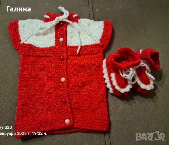 Ръчно изработени бебешки дрешки, снимка 5 - Жилетки и елечета за бебе - 49333188