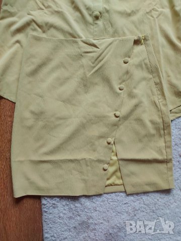 Координиращ комплект широка риза и мини пола с релеф в горчица С ЕТИКЕТ * S ⏳⭐💛, снимка 10 - Комплекти - 40296351