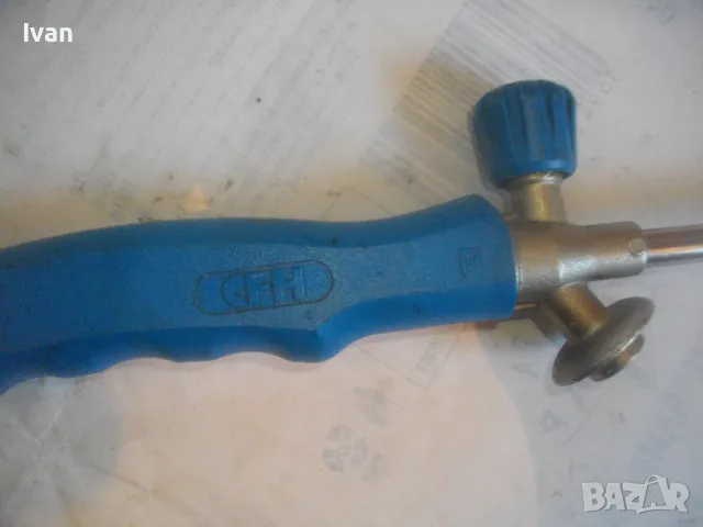 940мм/ф35мм ГАЗОВА ПРОПАН-БУТАН ГОРЕЛКА ЗА ПЛЕВЕЛИ И ПЪРЛАЧКА НЕМСКА CHF РАБОТИ НА ФЛАКОН ГАЗ, снимка 6 - Други инструменти - 48409029