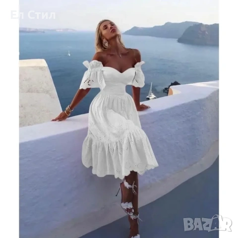 💕Дамска феерична ,памучна рокля , снимка 2 - Рокли - 53559155