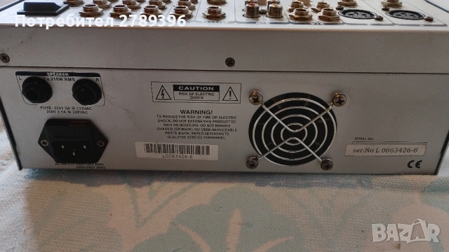 професионален аудио миксер (смесител) с вграден усилвател PMX-4D , снимка 7 - Ресийвъри, усилватели, смесителни пултове - 53483884