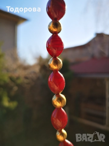 Дамска огърлица-кехлибар и злато.Османска империя., 4 900 лв, снимка 8 - Колиета, медальони, синджири - 52152629